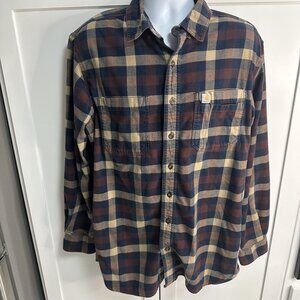 Carhartt Men's Plaid Flannel Long Sleeve Shirt Size Large Relaxed Fit
